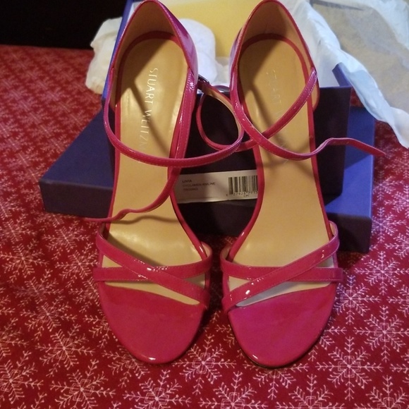 Stuart Weitzman patent leather heels sz 8 RT$435 - Picture 2 of 4